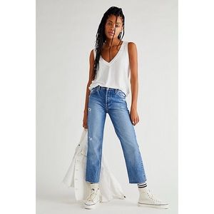 Free People Boyish The Tommy High-Rise Straight Jeans